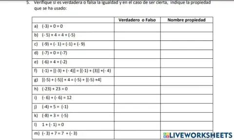 Propiedades de enteros