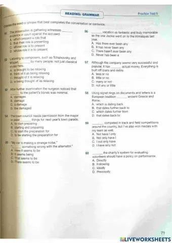 Practice Tests Michigan ECPE - Test 5 - part 2