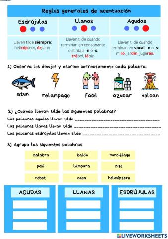 Reglas de acentuación