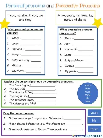 Possessive pronouns