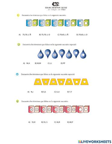 Sucesiones alfa numéricas