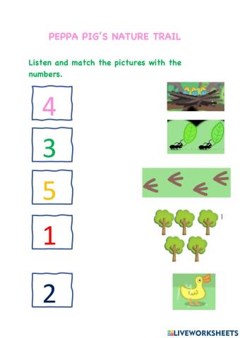 Peppa pig nature trail