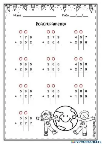 Adição com reagrupamento