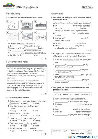 Revision march & april