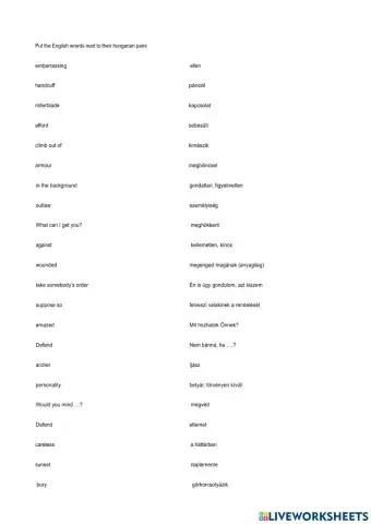 Project4 Unit 4 Szavak