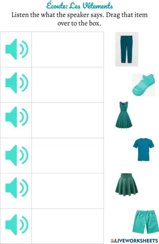 Écoute: Les Vêtements