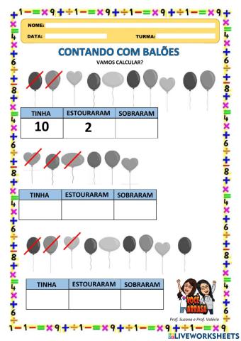 Contando com Balões