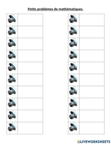 Petits problèmes de mathématiques