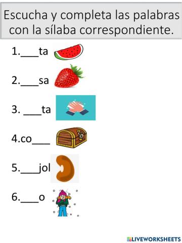 Vocabulario del sonido Fr