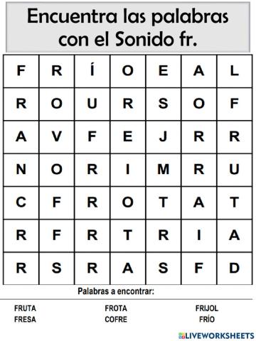 Vocabulario del sonido Fr