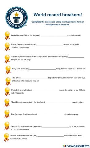 World record breakers