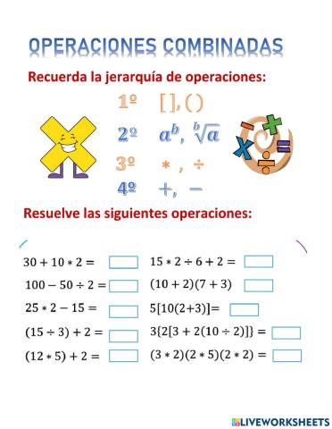 Operaciones Combinadas