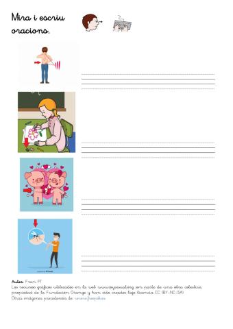 Escriure oracions 3. (amb so)