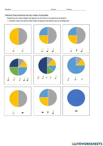 Valores fraccionarios de las notas