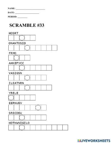Scramble -33