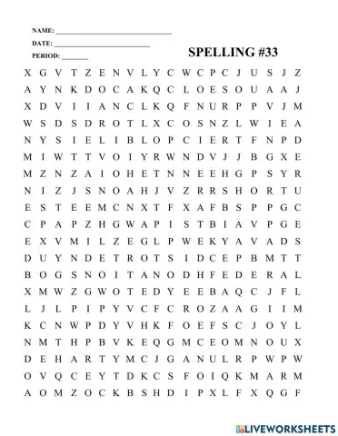 Word search -33