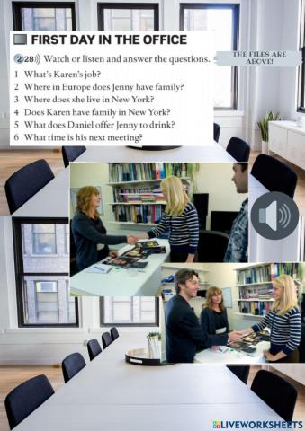 First day at the office