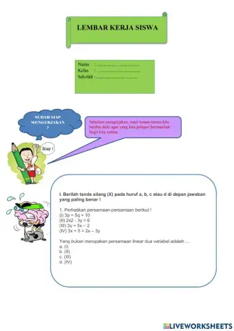 Persamaan dua variabel