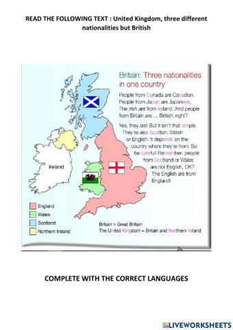 Countries,nationalities and languages