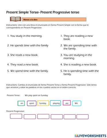 Present Simple - Present Progressive