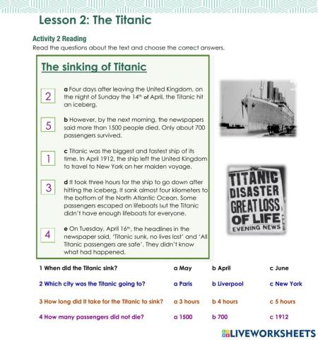 Access 8 - Unit 8 - Lesson 2 - Act 2