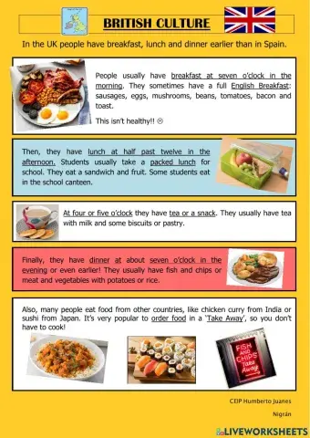 British culture: FOOD