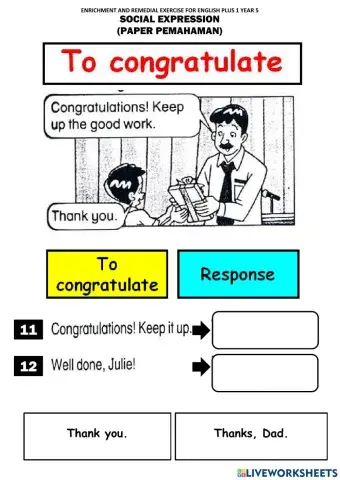 Social Expression Year 5 (Set 2)