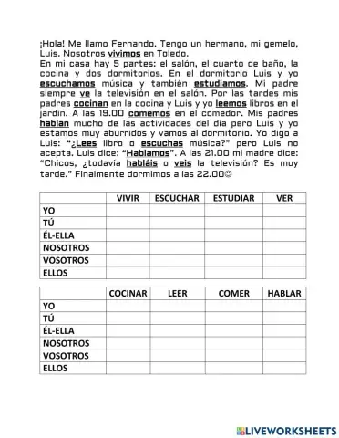 ¿Qué haces en tu casa?