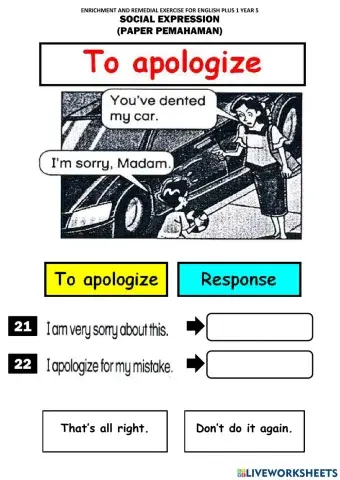 Social Expression Year 5 (Set 3)