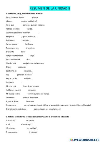 Compaňeros - resumen U8