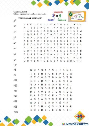 Potenciação e radiciação