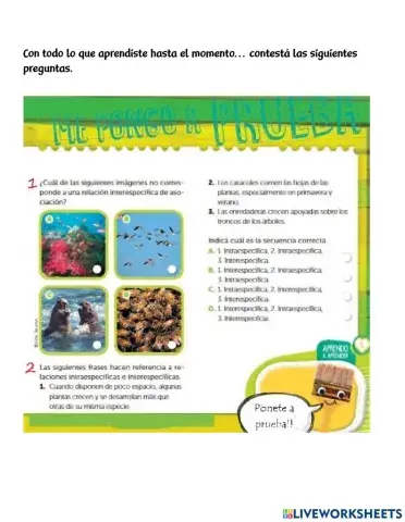 Relaciones entre seres vivos