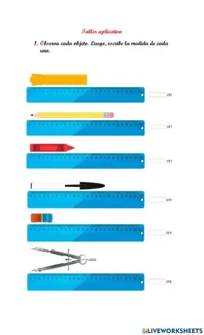Medida de longitud: el centímetro