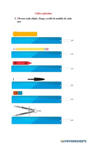 Medida de longitud: el centímetro