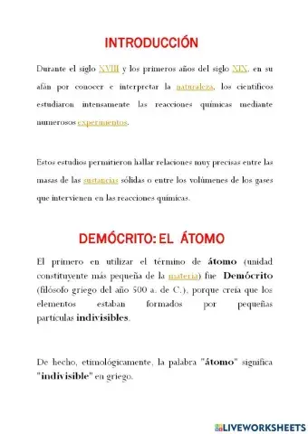 Teoría atómica de dalton