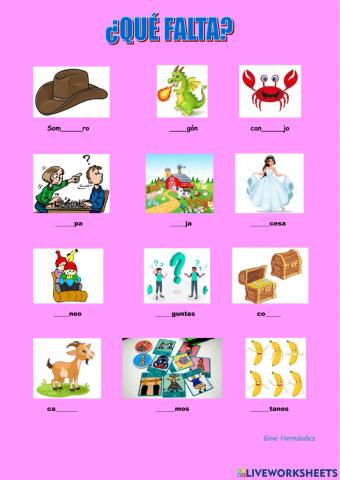 ¿Qué falta?