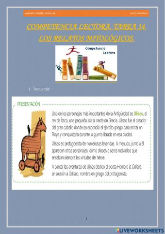 Competencia lectora. Tarea 14.