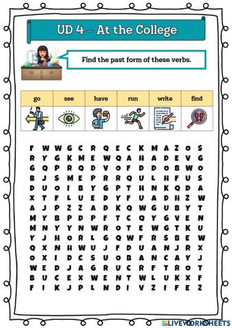 5º UD 4 - At the College Ficha 6