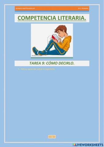 Competencia literaria 10.