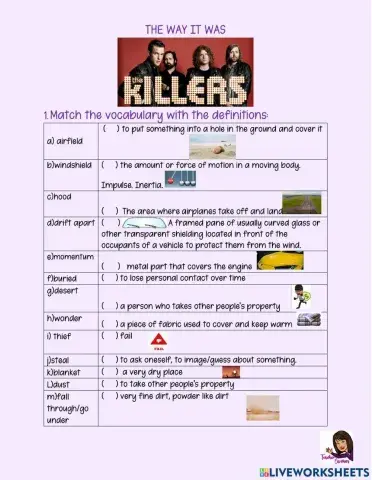 Past tense song practice. The way it was. The Killers