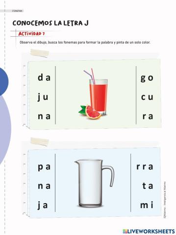 Actividad 7 letra J