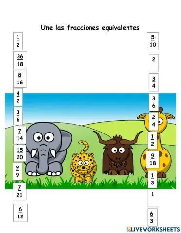 Fracciones equivalentes