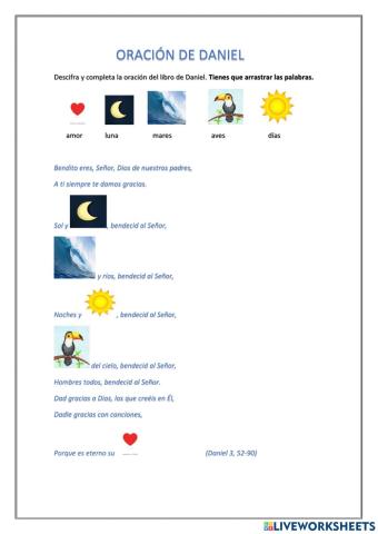 Oración de Daniel