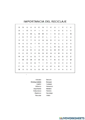 Importancia del reciclaje