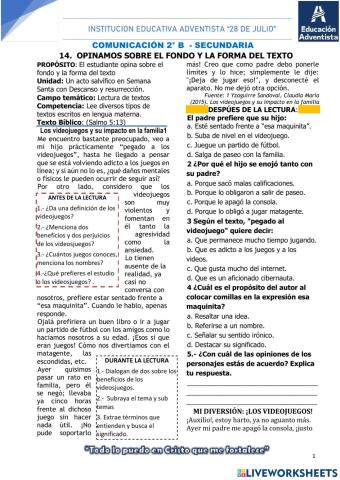 El fondo y la forma del texto