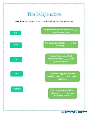The Subjunctive