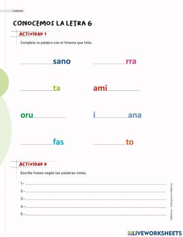 Actividad 7-8 letra G