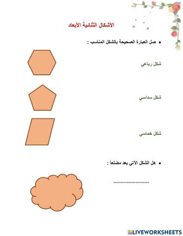 الأشكال الثنائية الأبعاد