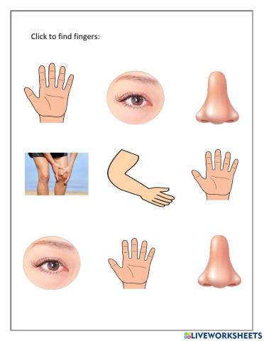 Click to select fingers