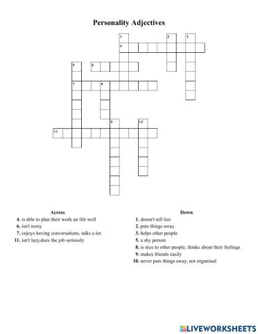 Personality Adjectives